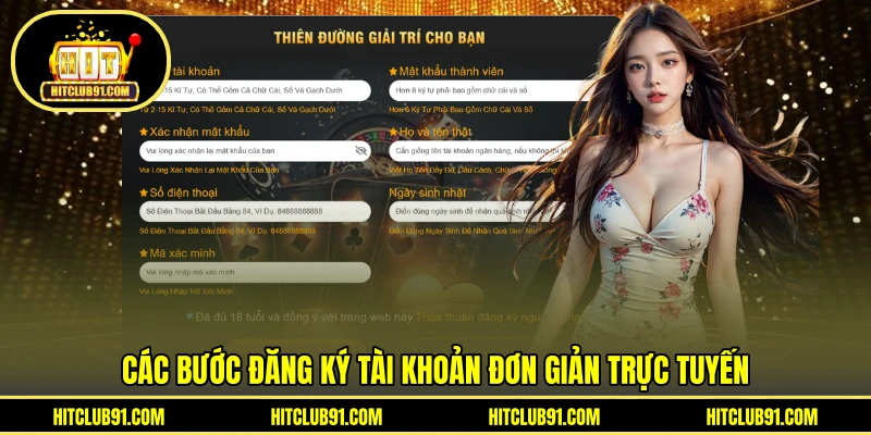 Các bước đăng ký tài khoản đơn giản trực tuyến